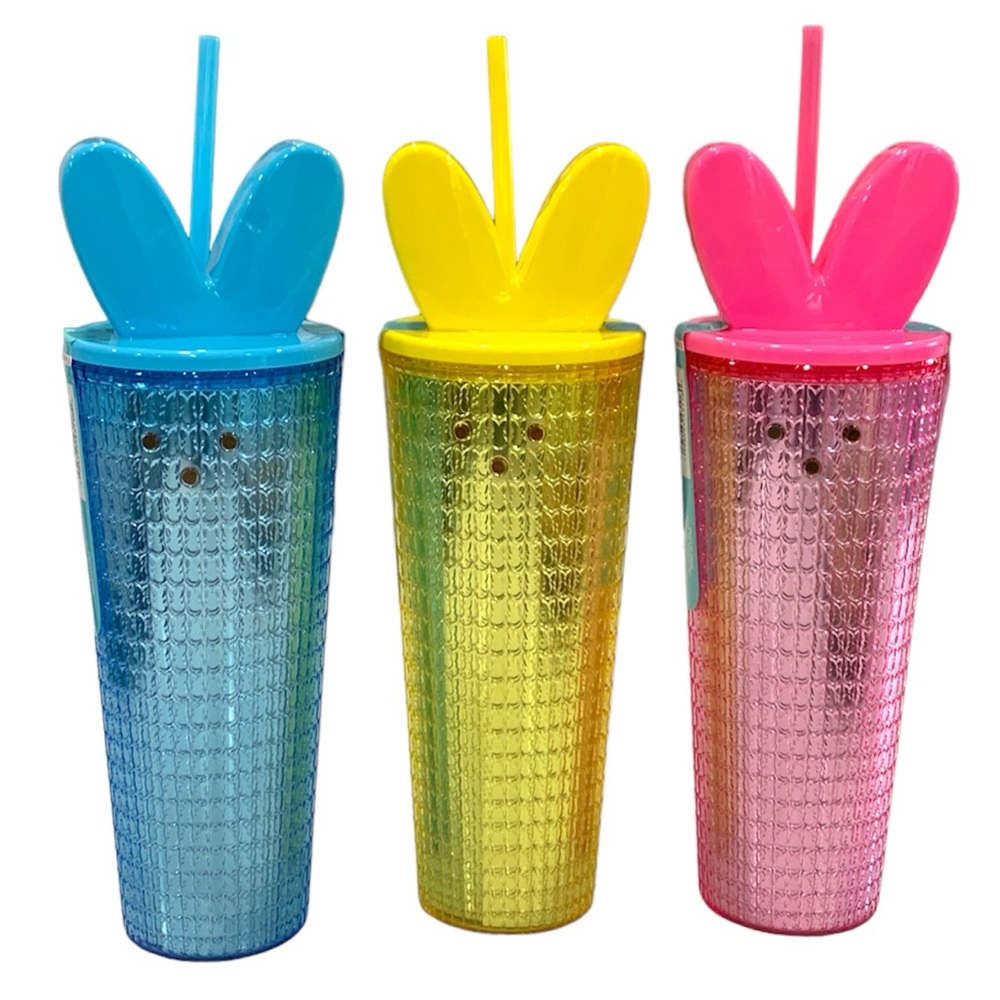 NWT Peeps Lot of 3 Bunny Double Wall Tumblers